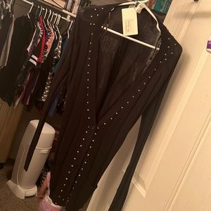 Black & Gold gem cardigan